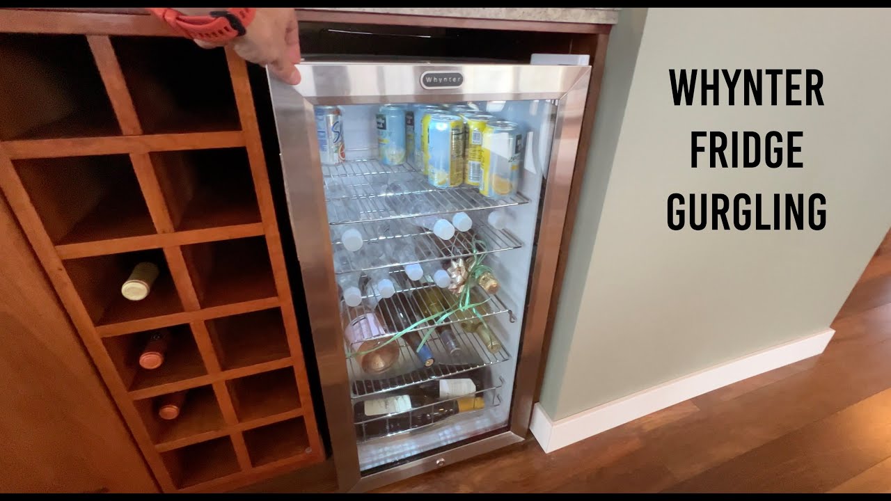 ★★★★★ Review of Whynter BR-128WS Beverage Refrigerator With Lock - Gurgling