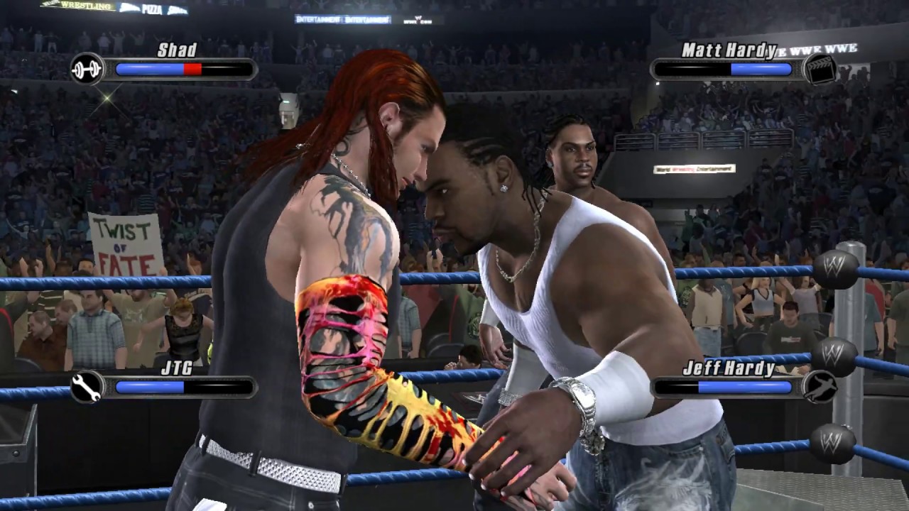 WWE SmackDown Vs Raw 2008 Gameplay | Rpcs3 | Cryme Tyme vs  Hardy Boyz |