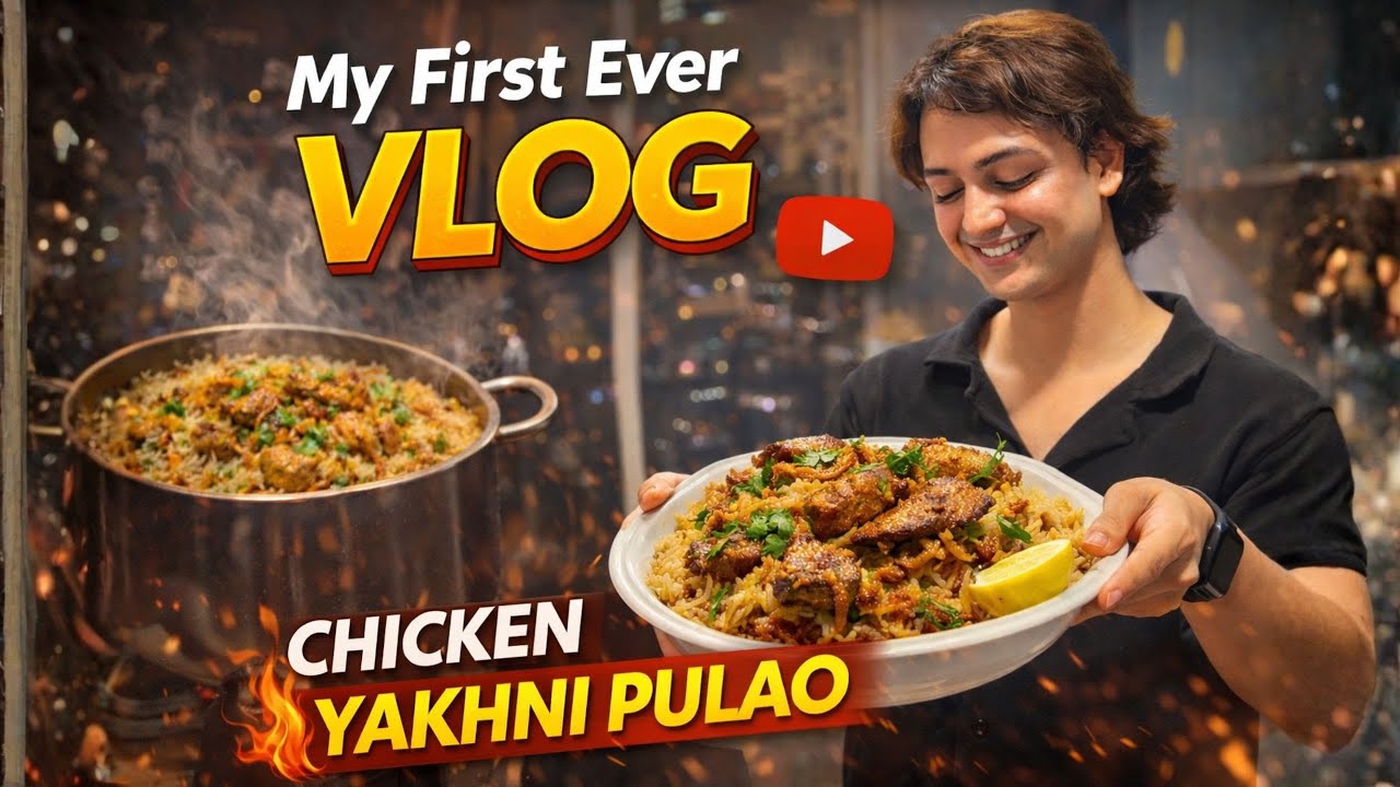 My First Ever Vlog | Chicken Yakhni Pulao at Home 🍗🍚