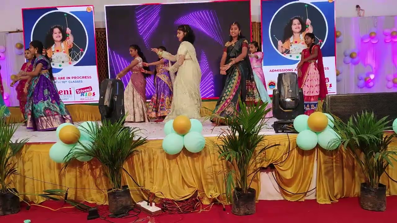 School funfest 💃 performance#chinnigundelo 