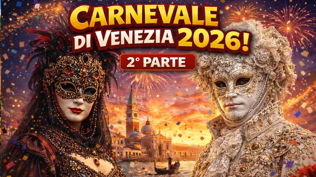 Carnevale Di Venezia 2026 2° Parte il Carnevale più Bello del Mondo in 4k