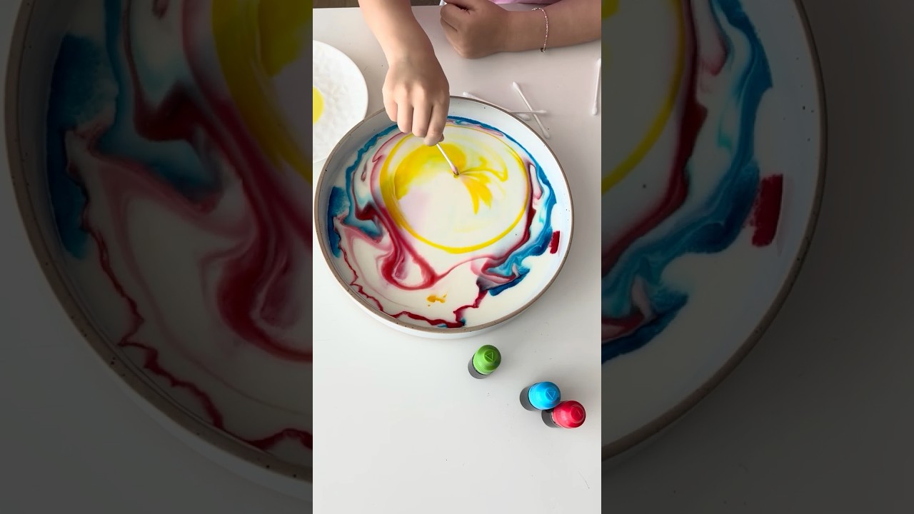 Colorful Milk Experiment | Science trick to amaze kids