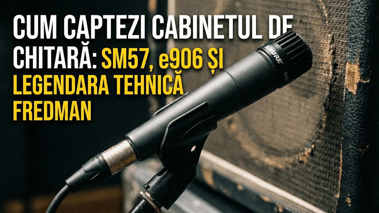Atelierul de Tone #7. Cum înregistrezi cabinetul de chitară: SM57, e906 și legendara tehnică Fredman