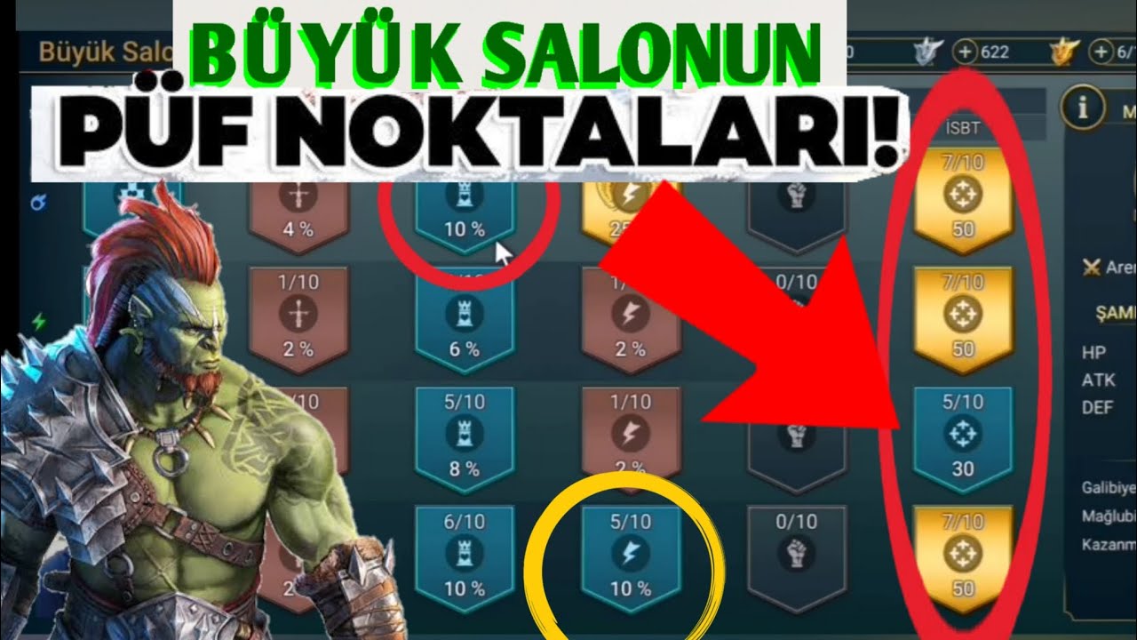 RAID: Shadow Legends T&uuml;rk&ccedil;e | B&Uuml;Y&Uuml;K SALON'da Dikkat Edilmesi Gerekenler!