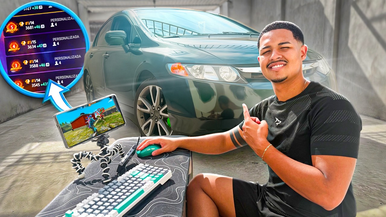 JOGANDO APOSTADO ATÉ TUNAR MEU CARRO GAMER NO MOBILADOR!