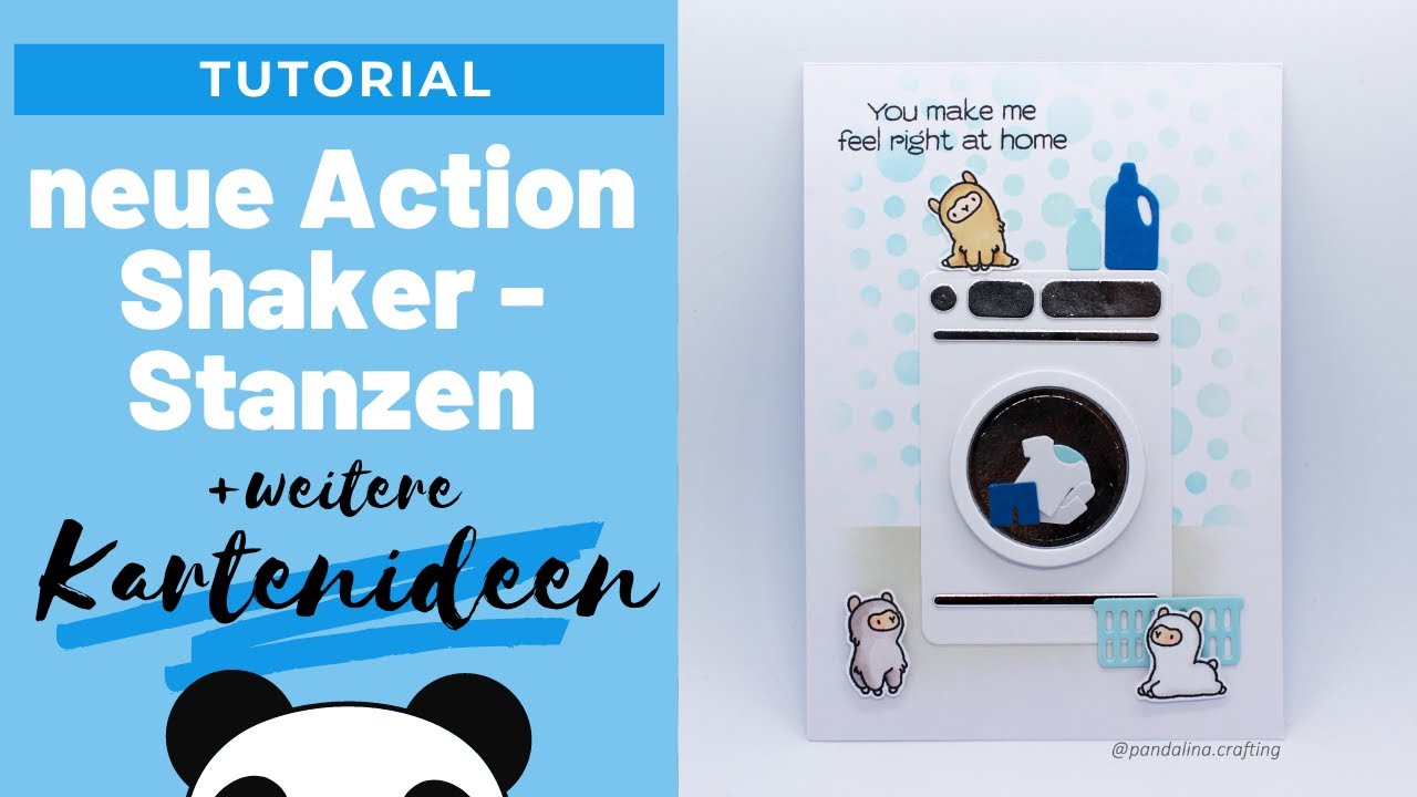 ❤️Tutorial Shakercard - 3 Bastelideen mit den neuen Action Stanzen + Gewinnauslosung❤️ #watchmecraft