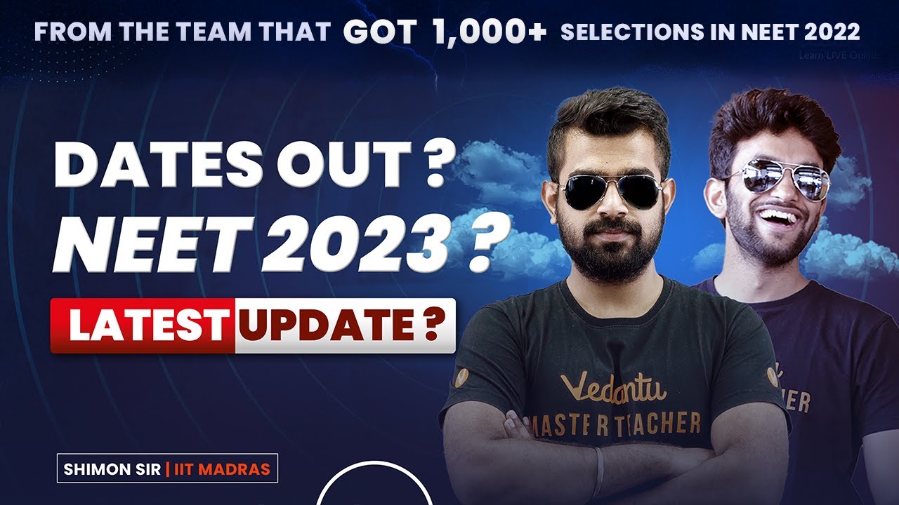 Dates Out ? NEET 2023 ? Latest Update ? | Neet - 2023 | Vedantu Master Tamil | Shimon sir