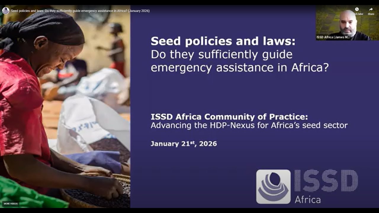 Seed policies and laws: Do they sufficiently guide emergency assistance in Africa? (January 2026)
