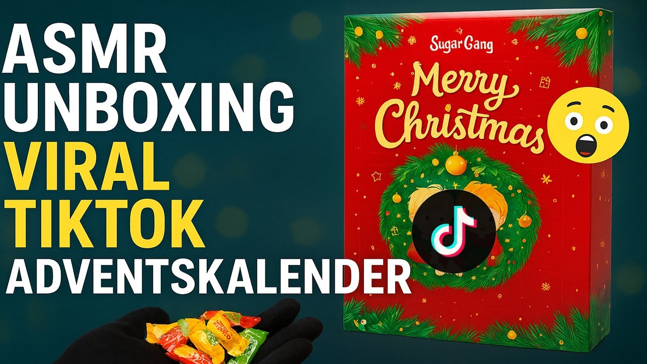 ASMR Ich öffne den gehypten SugarGang Adventskalender von TikTok 🍬🤯