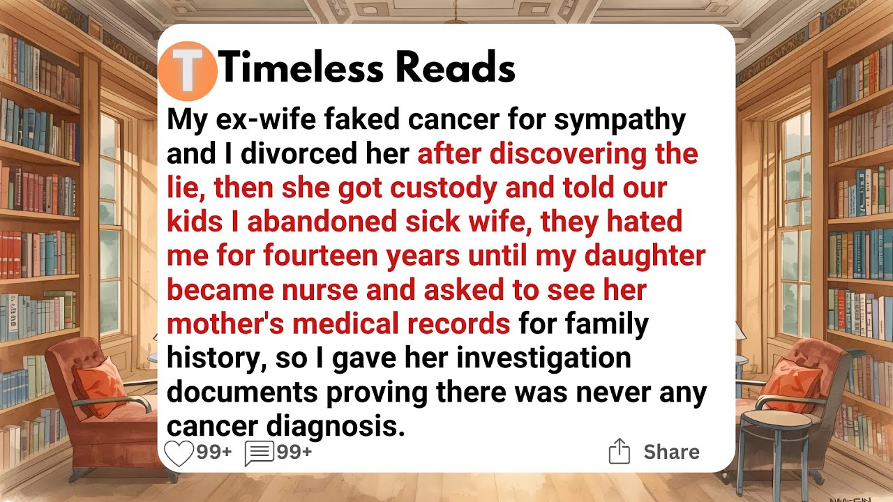 My ex-wife faked cancer for sympathy and I divorced her after discovering the lie, then she got ....