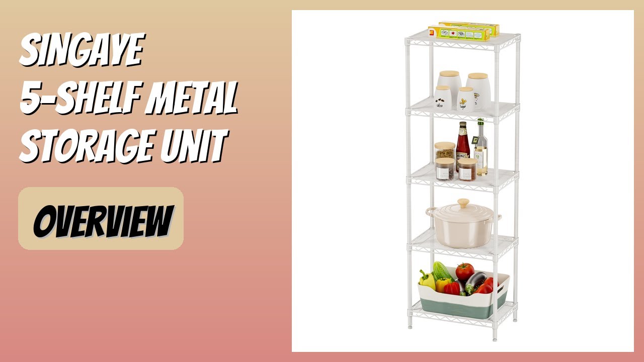 REVIEW (2026): SINGAYE 5-Shelf Metal Storage Unit. Features