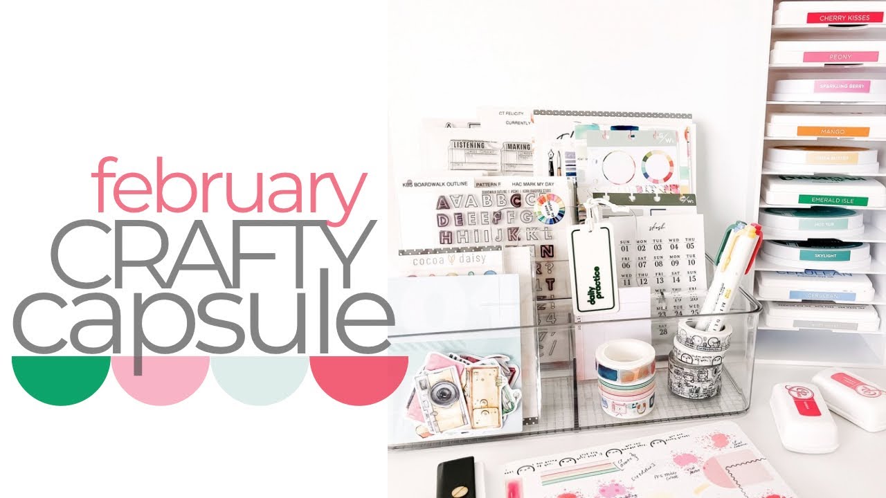 february crafty capsule | products I'm using in my planner and journal this month