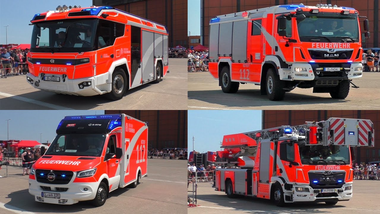 Blaulichtshow 2023 ► Diverse Neufahrzeuge im Fuhrpark der Berliner Feuerwehr