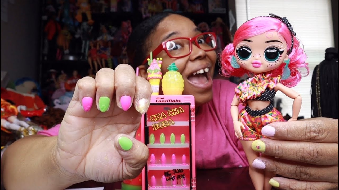 FINALLY NEW L.O.L SURPRISE OMG SWEET NAILS -PINKY POPS FRUIT SHOP UNBOXING-LETS DO SOME NAILS….