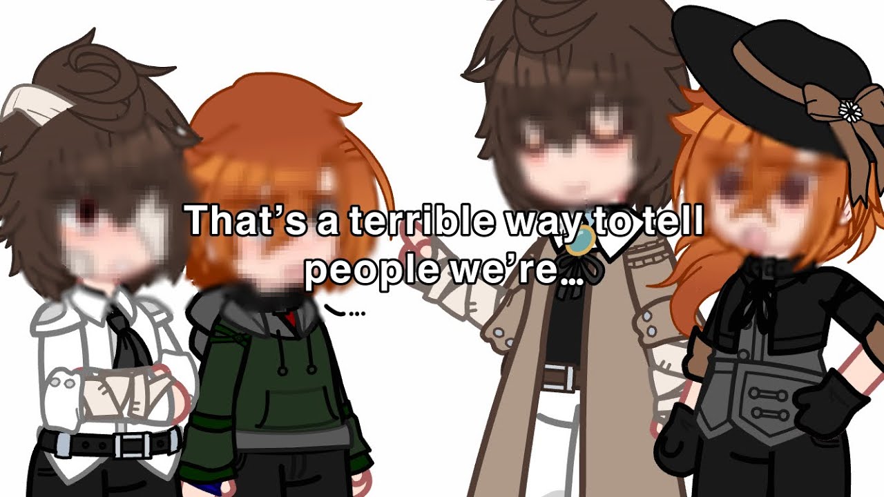 [ “Dazai that’s a terrible way to tell people we’re…” ] — 22 & 15 Soukoku ~ Fluff || Bsd || Gacha