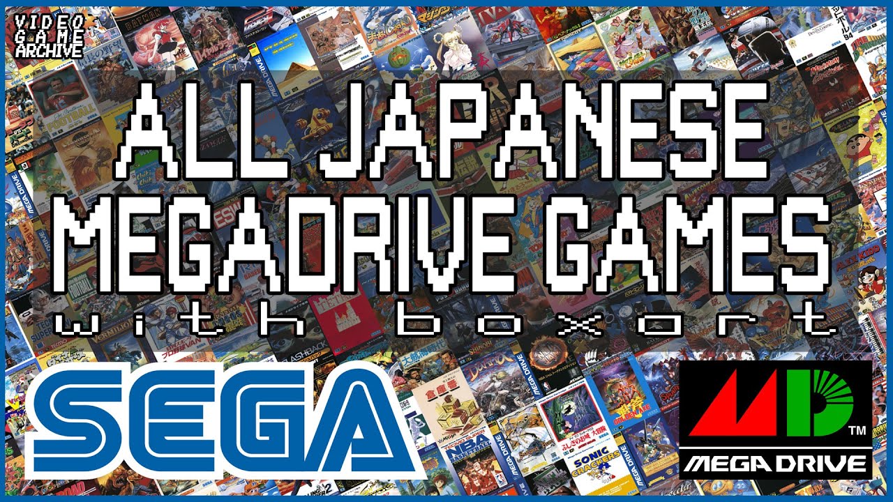 Japanese SEGA Mega Drive Game Collection Complete | V G A - Video Game Archive