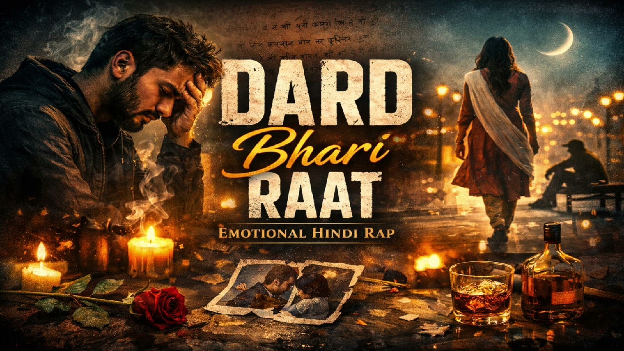 Dard Bhari Raat | Emotional Hindi Rap | Heart Touching Shayari Rap Song 💔🎧