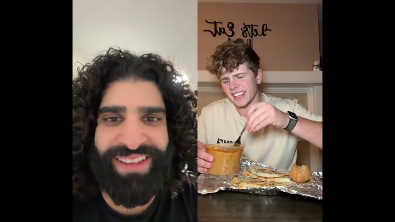 when American influencers try Indian food 😡