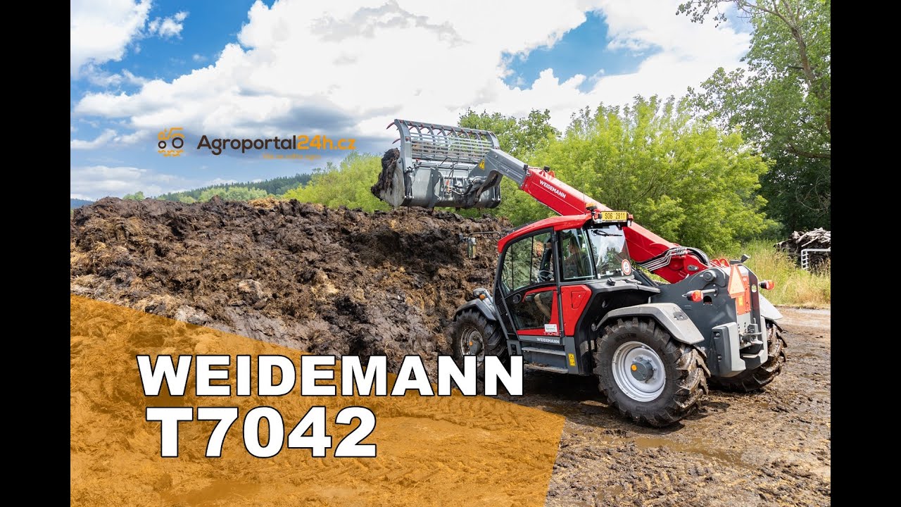 Weidemann T7042 na Šumavském statku Nicov nahradil dva traktory s čelním nakladačem