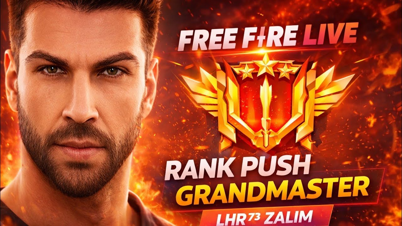 LIVE RANK PUSH TO GRANDMASTER REGION LOBBY PRO GAMEPLAY FREE FIRE