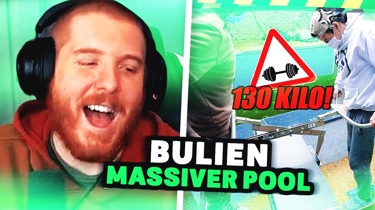 Unge REAGIERT auf Buliens Pool wiegt locker ne Tonne 🐘 ungespielt Reaktion