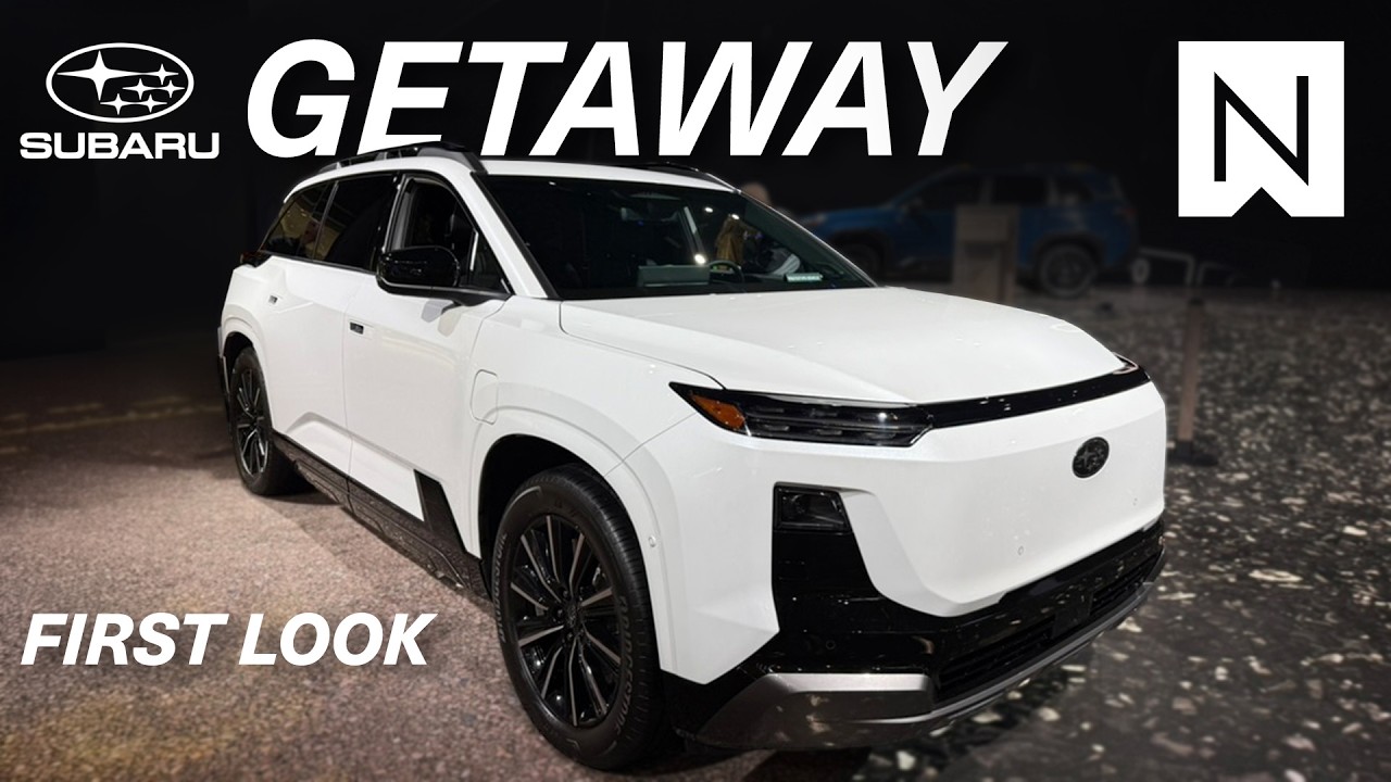 Первый взгляд на электромобиль Subaru Getaway: характеристики 3-рядного внедорожника.