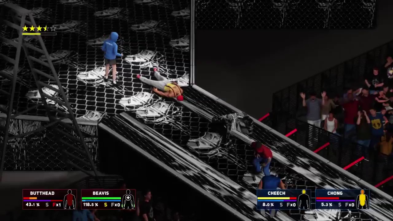Wwe 2k18 beavis and butthead vs cheech and chong ko elimination double championship match