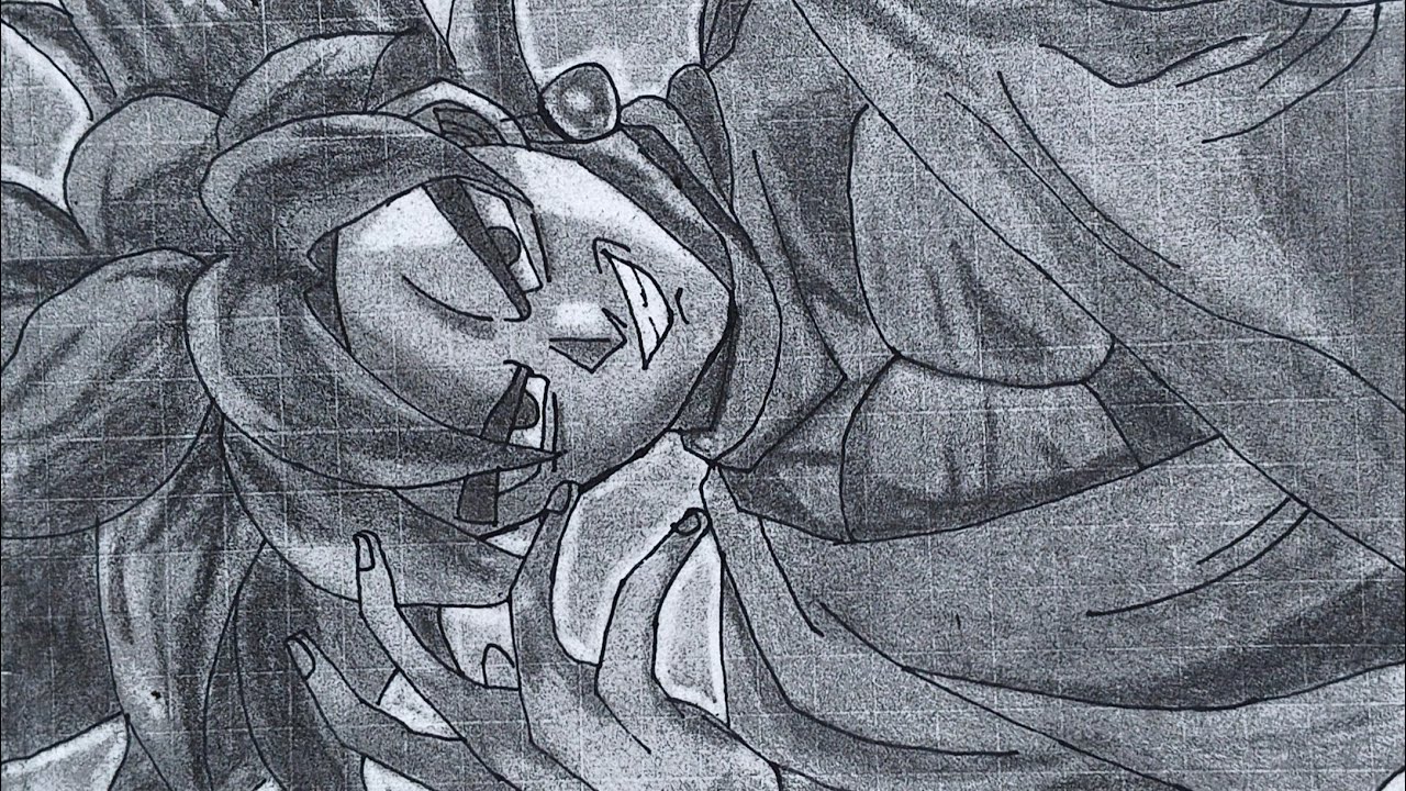 Black Goku Drawing 