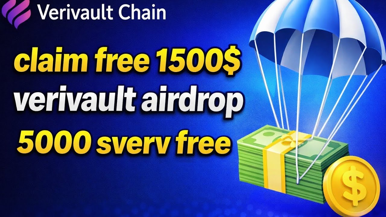  this airdrop will distribute 5,000 SVREV tokens (valued at $1,500). | VERIVAULT AIRDROP claim $1500
