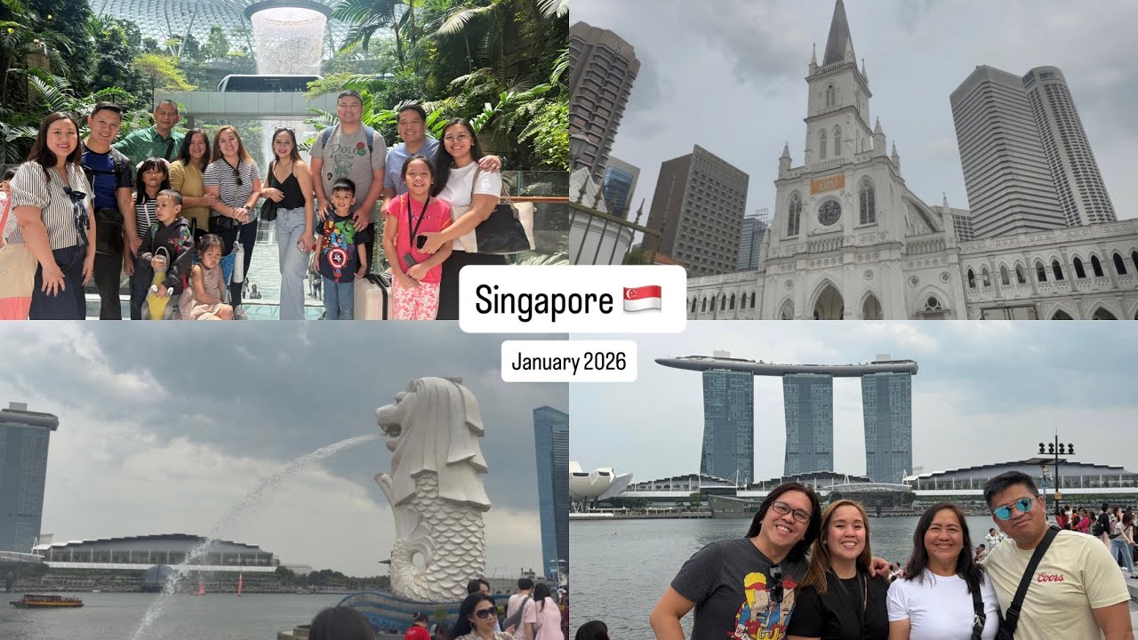 Trip to Singapore | marina bay sands, merlion, hawker centers, etc.