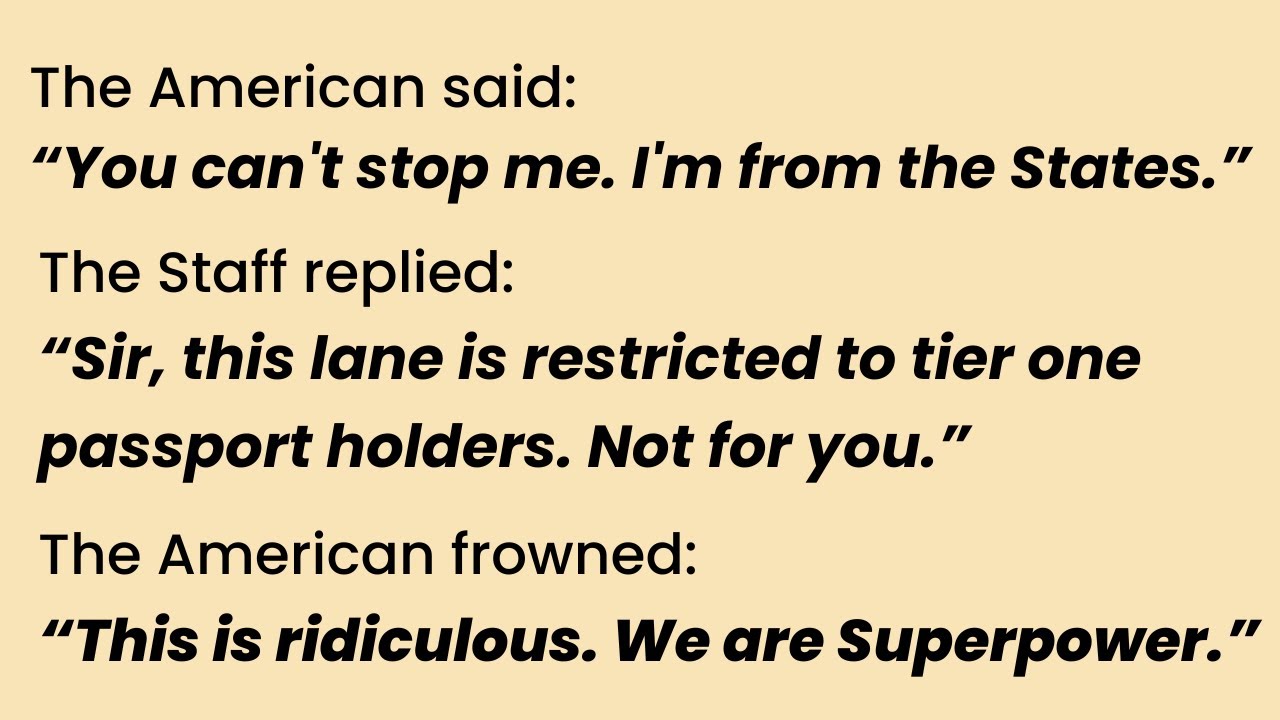 American Panics When His 'I'm American' Card Gets Rejected