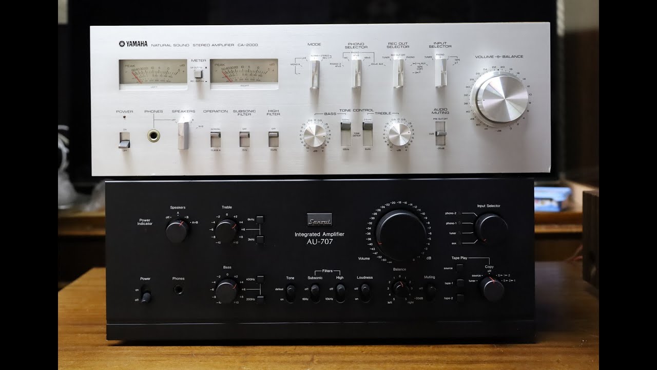 Sansui AU-707 / Yamaha CA-2000 Сравнение