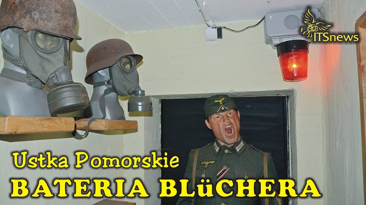Bunkry Baterii przeciwlotniczej i zaporowej Blüchera. Ustka woj. Pomorskie.