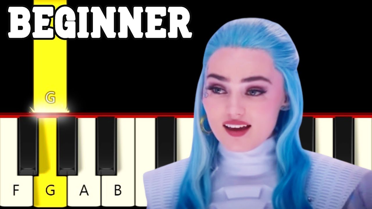 Someday - Zombies 3 - Very Easy and Slow Piano tutorial - Beginner