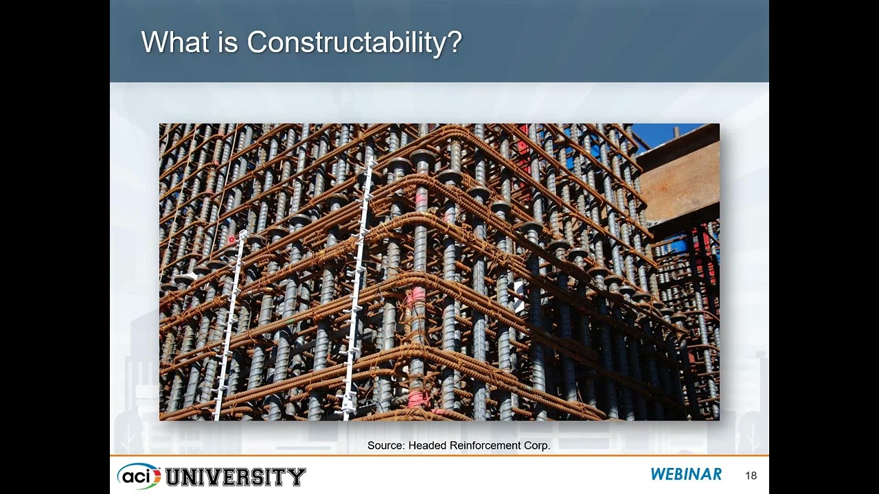 Constructability Series Design and Detailing of Steel Reinforced Concrete Structural Members part 1