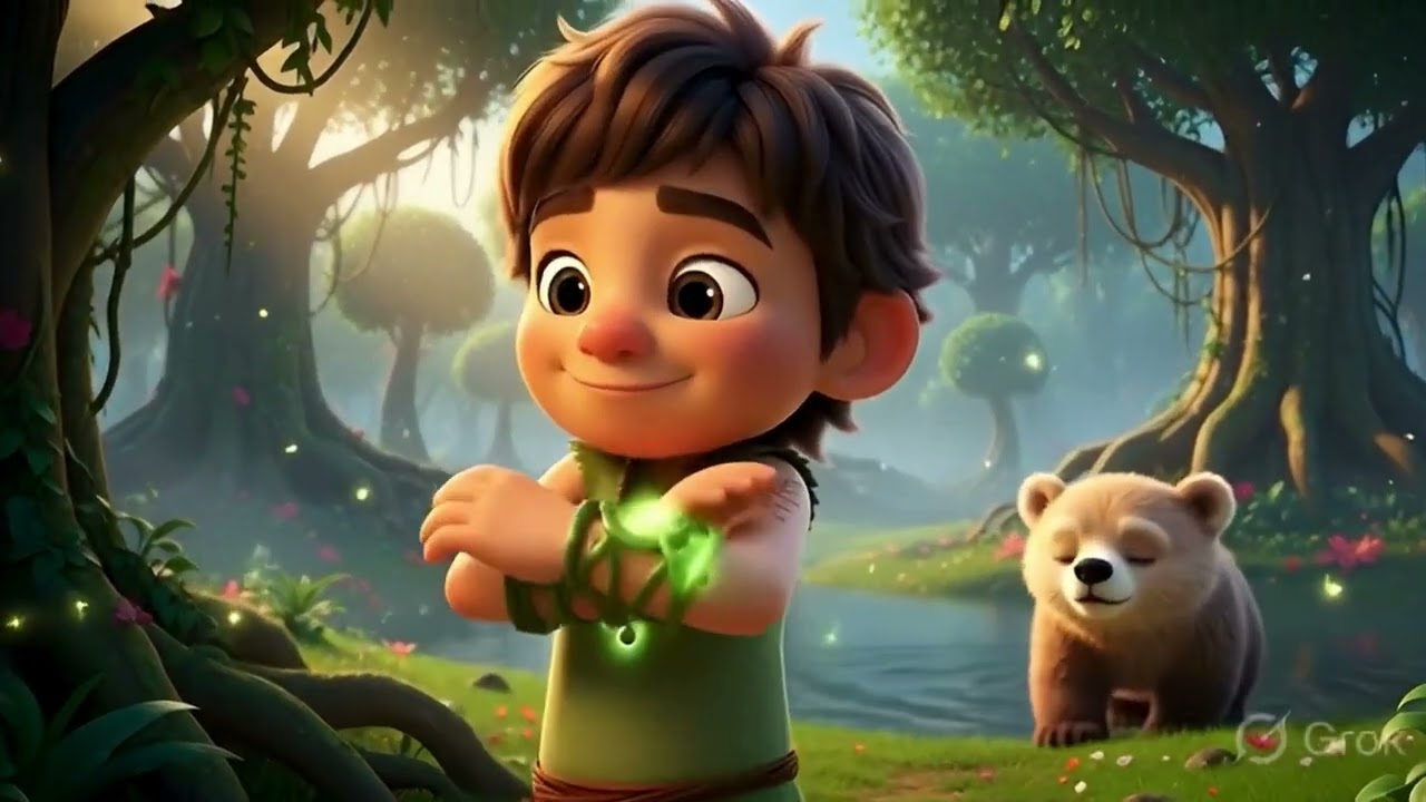 Arush aur Sheru ki Pehli Mulakat 🦁 | Chhote Sher ki Kahani | Magical Jungle Story for Kids | Part 1