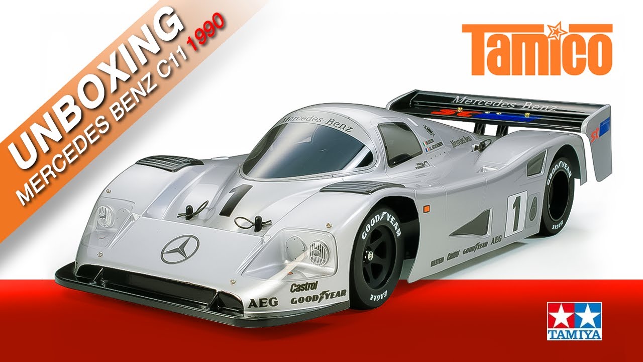 Tamico Unboxing Tamiya 47484 Mercedes Benz C11 1990 Gr. C 2WD