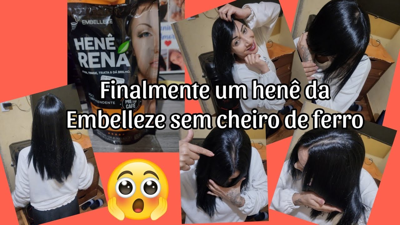 Henê Rena Preto Café / Nova Embalagem / Sem cheiro de ferro / Aplicação