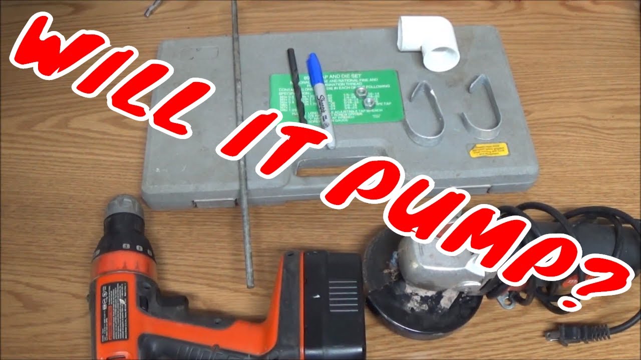 Homemade Drill Pump....FAIL?