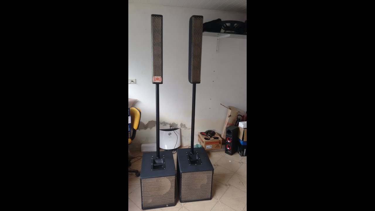 caixa som Subwoofer + torre vertical - faça você mesmo