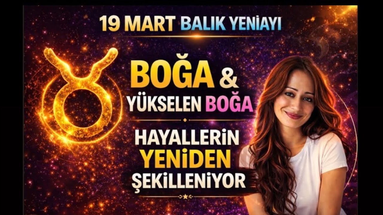 BOĞA-YÜKSELEN BOĞA-19 MART YENİAY ÖNEMLİ ETKİLER VAR..#boğaburcu #yükselenboğa #balıkyeniayı