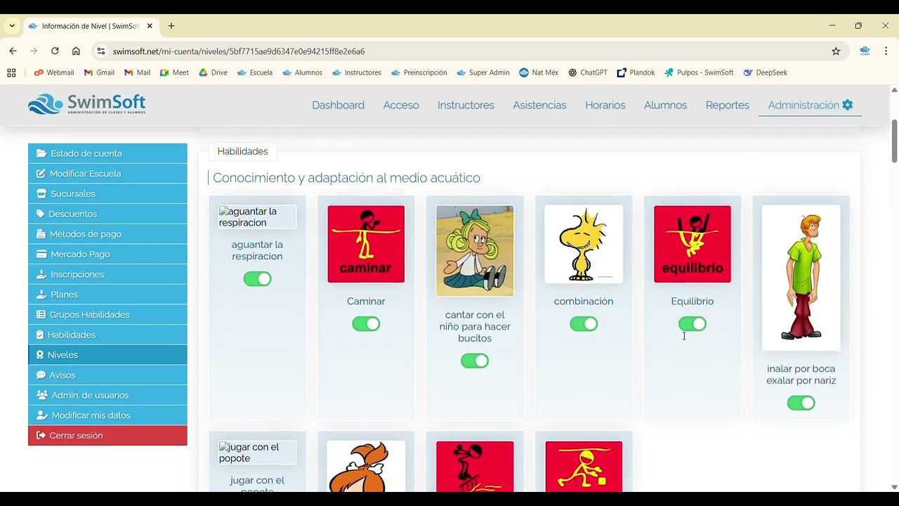 Fase I    Niveles