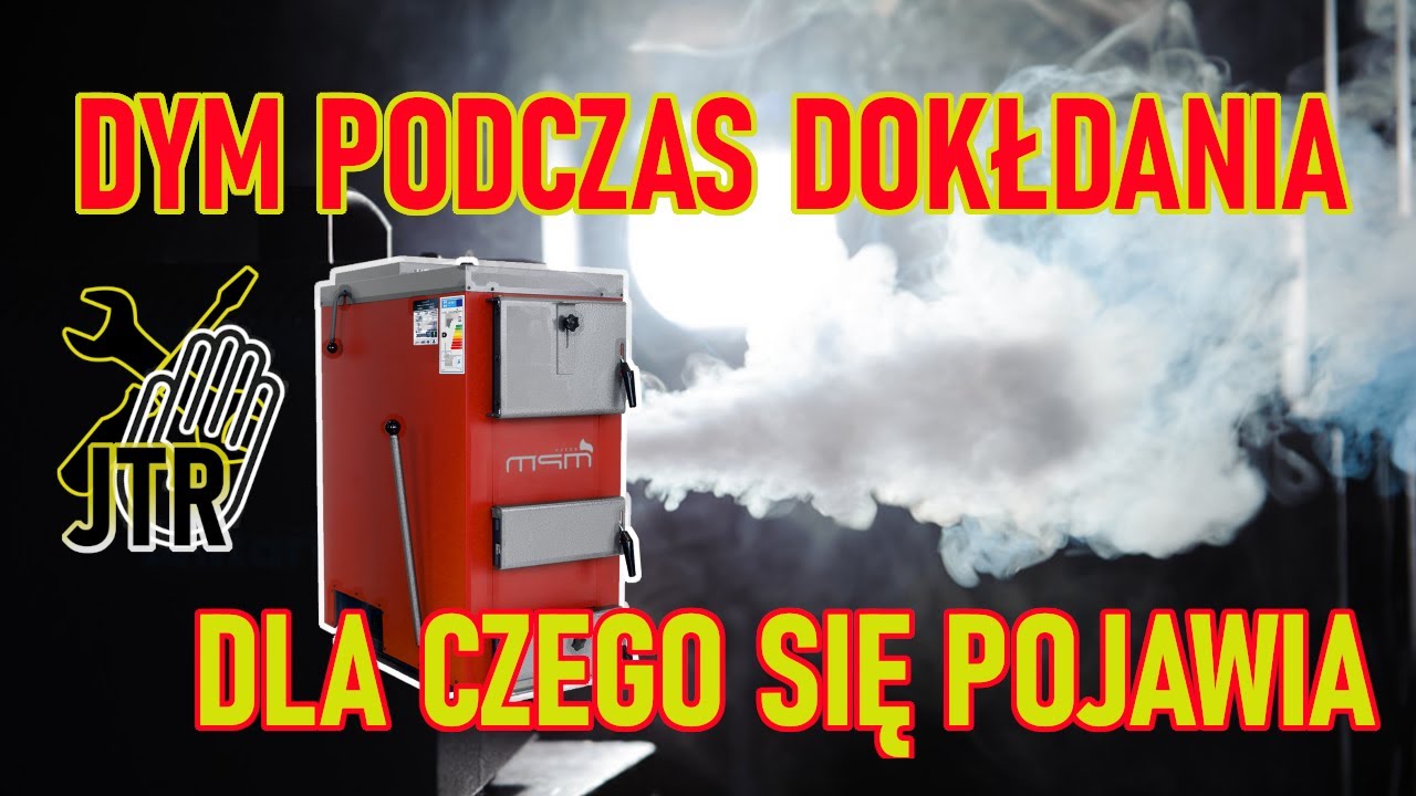 Dymienie podczas dokładania w MPM DS 14   piec kocioł na drewno