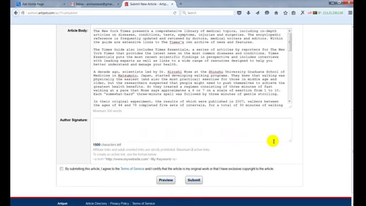Tutorial of Article Submission(English)
