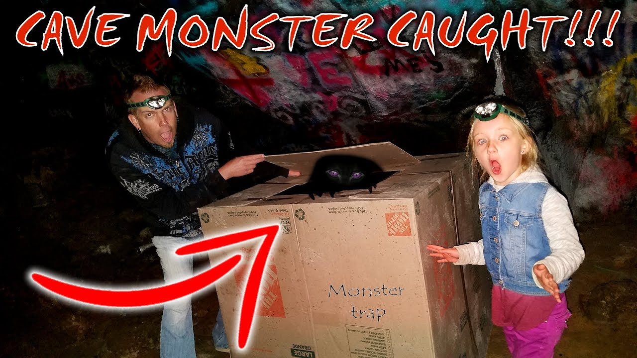 CAVE MONSTER CAUGHT!!! We Caught the Pond Monster in Our Box Fort Trap!