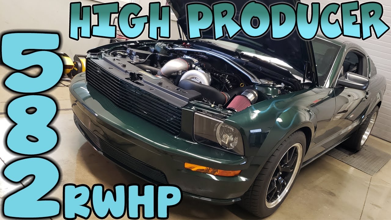 2008 Mustang Bullitt 582 rwhp (Brenspeed Paxton Supercharger) Dyno with Bolt Ons