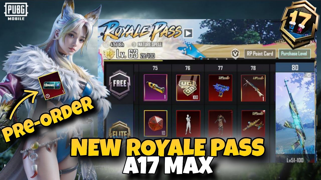 New A17 Royal Pass✨ | Ultimate Pre Order ❤️