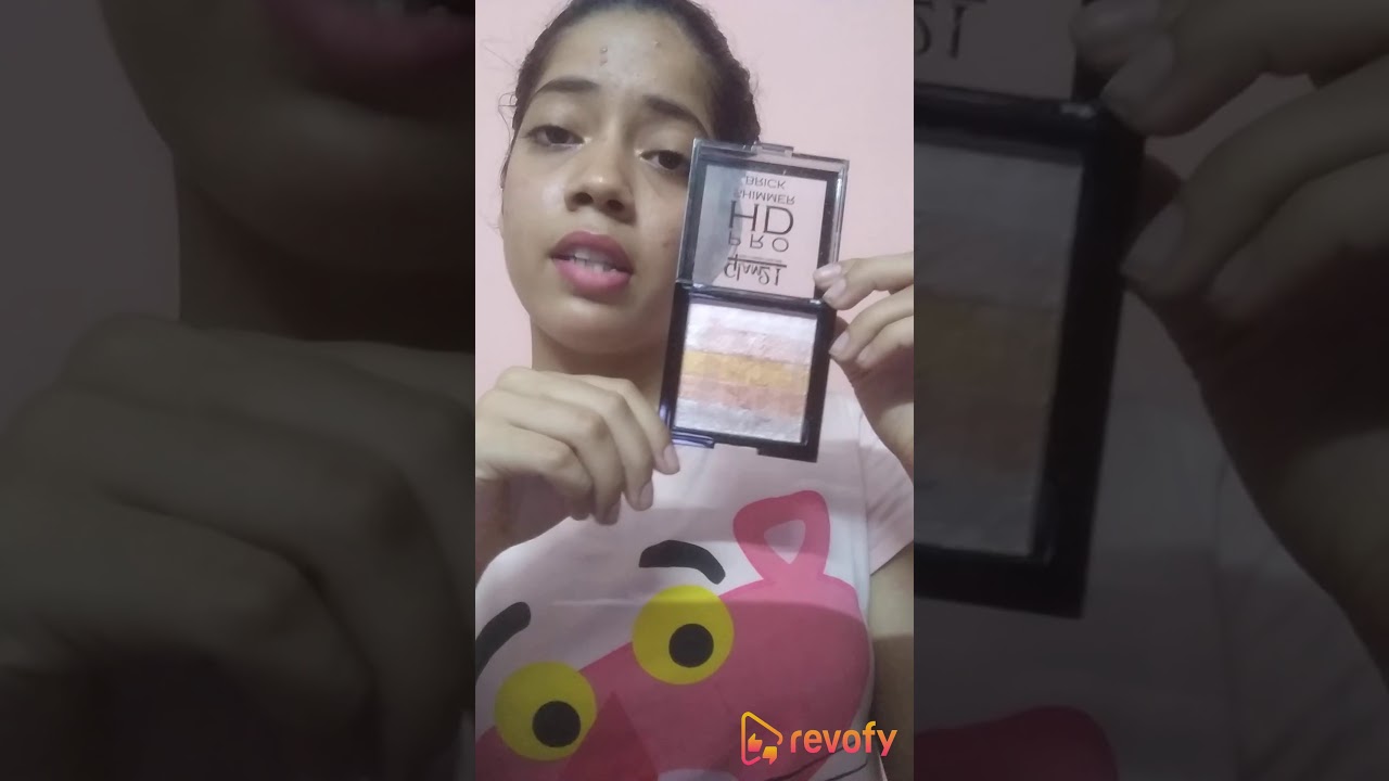 Revofy | Glam 21 Pro HD Shimmer Brick Highlighter, 04, 7.5 g | English | Pratishtha Sharma