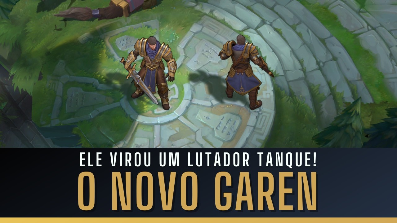 TESTEI O NOVO GAREN! AGORA, ELE VIROU UM LUTADOR TANQUE PRATICAMENTE IMUNE A CC