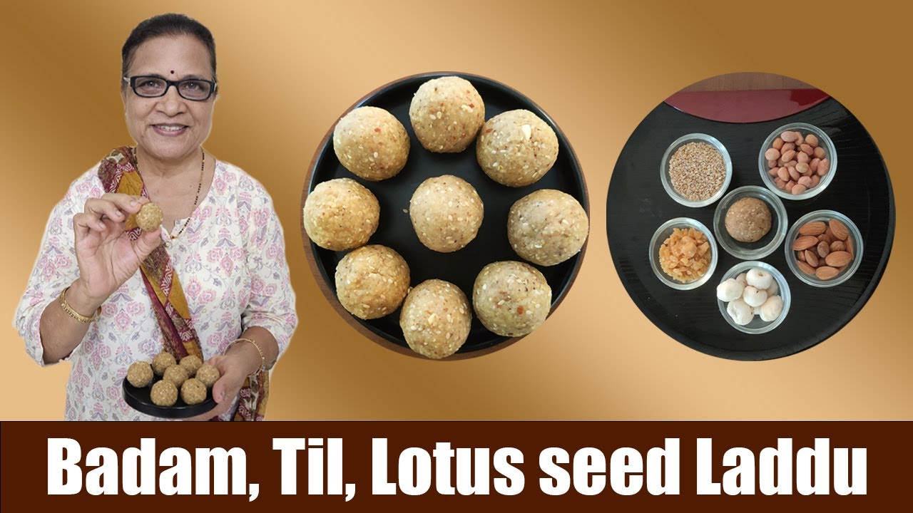 😋MaKHANA, PEANUTS, SESAME SEEDS, ALMONDS JAGGERY LADOO| STRONG MEMORY, strengthens back bones !